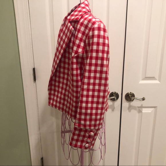 Red and white gingham blazer - Picture 2 of 3
